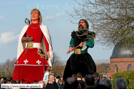 CASSEL (59) - Carnaval du Lundi de Pâques / Lyderic et Phinaert les Lillois à Cassel