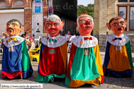 COMINES (COMINES/WARNETON) (B) - Fête des Marmousets 2007 / Wervikse Reuzengilde - Jan, Pier, Pol et Sif - WERVIK (B)