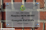 HAZEBROUCK (59) - Ducasse du Pont Rommel 2007 / Plaque commémorative apposée sur l'ancienne demeure de Georgette Patteyn et MauriceDeschodt à  Hazebrouck