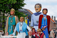 BEVEREN (B) - 30eme Puitenslagersfeesten 2008 / Julius Cesar en Gemalin  (Julius Cesar et son épouse), Octavius, twee minireusjes (deux mini Géants) – Reuzencomiteit –SERSKAMP-SCHELLEBELLE (B)