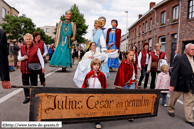 BEVEREN (B) - 30eme Puitenslagersfeesten 2008 / Julius Cesar en Gemalin  (Julius Cesar et son épouse), Octavius, twee minireusjes (deux mini Géants) – Reuzencomiteit –SERSKAMP-SCHELLEBELLE (B)