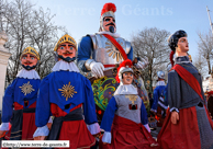 DUNKERQUE (Malo-les-bains) (59) - Avant-bande de Malo 2008 / Le Reuze, deux Gardes, Bout'je, la Reuzinne et le Reuze - DUNKERQUE (59)