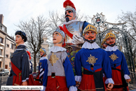 DUNKERQUE (Malo-les-bains) (59) - Avant-bande de Malo 2008 / Le Reuze, trois Gardes, Piet'je et la Reuzinne - DUNKERQUE (59)