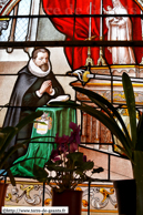 Lessines (B) - Naissance de Tramasure / Vitrail présentant Sébastien de Tramasure en la chapelle de Notre-Dame de la porte d'Ogy - LESSINES (B)