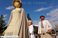 LEZENNES (59) - Fête de la Pierre 2008 / Madame Bintje - HONDSCHOOTE (59), Honoré, Maître Craquelin - NEUVILLE-EN-FERRAIN (59) et Isidore Court'orelle -  LEZENNES (59)