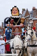 BAILLEUL (59) - Mardi-Gras (Cortège du dimanche) 2009 / Le Géant Gargantua et son équipage - BAILLEUL (59)