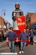 HAZEBROUCK (59) - Cortège historique de la Mi-carême 2009 / Roland - HAZEBROUCK (59) tracté par les Amis de Tisje-Tasje