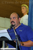 RUMES (B) - Baptême de Gaston le mâchon 2009 / Xavier Ortiz, président de l'association du Géant rumois 