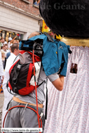 ATH (B) - Ducasse d'Ath 2010 - Cortège du dimanche (matin) / Quand Notélé (télé régioanle) s'interesse à l'Aigle