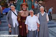 SECLIN (59) - Fête des Harengs - Baptême de Marguerite de Flandre 2010 / (de gauche à droite) Soeur Marie Laetitia, Patrcik POLLET, soeur Marie Michel et Soeur Marie, les marraines