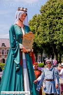 SECLIN (59) - Fête des Harengs 2010 - Le cortège historique / Marguerite de Flandre - SECLIN (59)