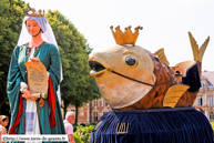 SECLIN (59) - Fête des Harengs 2010 - Le cortège historique / Margueite de Flandre et Harengus Junior - SECLIN (59)