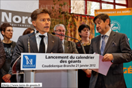 COUDEKERQUE-BRANCHE (F) - Présentation du Calendrier des Géants 2012 / David Bailleul, Maire de Coudekerque-Branche