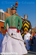 Cassel (F) - Carnaval du Lundi de Pâques 2013 / Tirant l'ancien - ATH (B) et Baudouin IV de Hainaut - ATH (B)