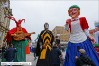 TOURCOING (F) - Week-End Géant 2013  - Le cortège (samedi) / Sylvestre le menestrel - SAINT-SYLVESTRE-CAPPEL (F)Baudouin IV - ATH (B)
 et Miss Cantine - NIEPPE (F)

