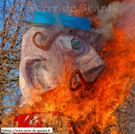 CROIX (F) - Carnaval de Croix 2014 / Brûlage du Bonhomme Hiver