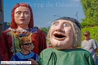 LEZENNES (F) - Fete de la Pierre 2014 / Maud de Saint-René et le Nain Gaillou – Les Tiots de Guesnain – GUESNAIN (F)