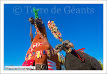 Le Cheval Bayard – ATH (B) et  L’Aigle à Deux Têtes – ATH (B)<br />ATH (B) - Ath - Ducasse 2015 - Cortege du dimanche (matin)