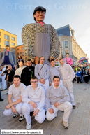 TOURCOING (F) - Week-End Géants 2015 -  Le cortège du dimanche / Louis le tailleur de pierre – MAFFLE-(ATH) (B) et ses porteurs