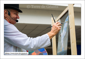 Jean Selen à l'oeuvre et se prend pour Magritte