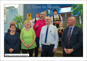 L'annonce du prénom du futur bébé de Constance et Porchy, les Géants des Pourchots d'Orchies sera ... Pierric (annonce faite par le président, Eric Dewez)