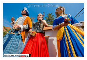 François 1er - ARDRES (F), Marianne -  Association La Ronde des Géants -  RONCHIN (F) et Belle-Roze - ARDRES (F)