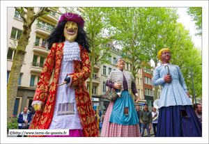 Capitaine Crochet - Frères de Géants -LOOS (F), Rosalie Tata - LENS (F) et Narcisse - LILLE (F)