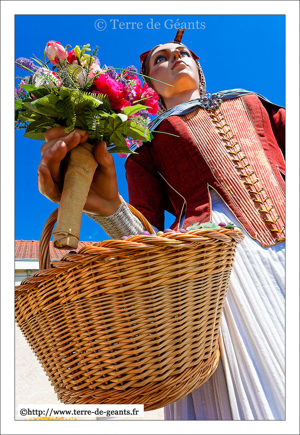 Colometa, agricultrice de la vieille ville de Sant Andreu de Polmar - SANT-ANDREU DE POLMAR (BARCELONE) (E)