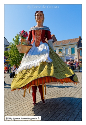 Colometa, agricultrice de la vieille ville de Sant Andreu de Polmar - SANT-ANDREU DE POLMAR (BARCELONE) (E)