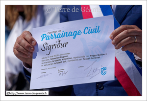 Certificat de parrainage civil de Sigridur