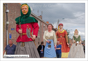  Jean Badoulet - WAHAGNIES (F), Céline - WAHAGNIES (F), Saswalon - PHALEMPIN (F), et  Isabelle -  WAHAGNIES (F),